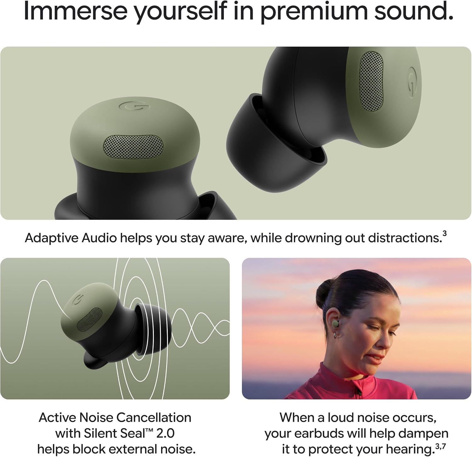  Pixel Buds Pro 2 - Wireless Bluetooth Earbuds - Olive thumbnail