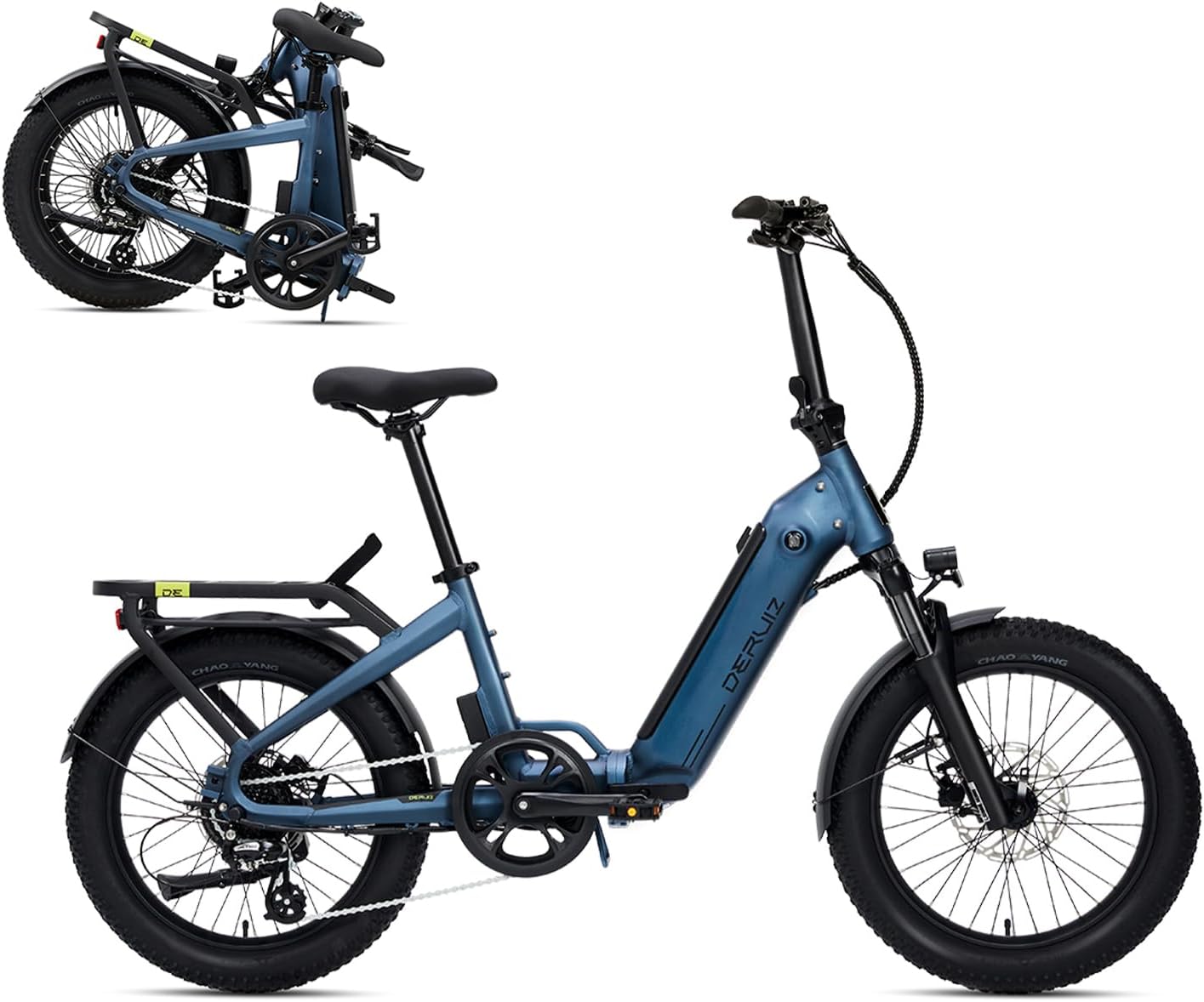 DERUIZ Peridot E-Bike 20 Zoll Klapprad - 250W Motor 143km Reichweite