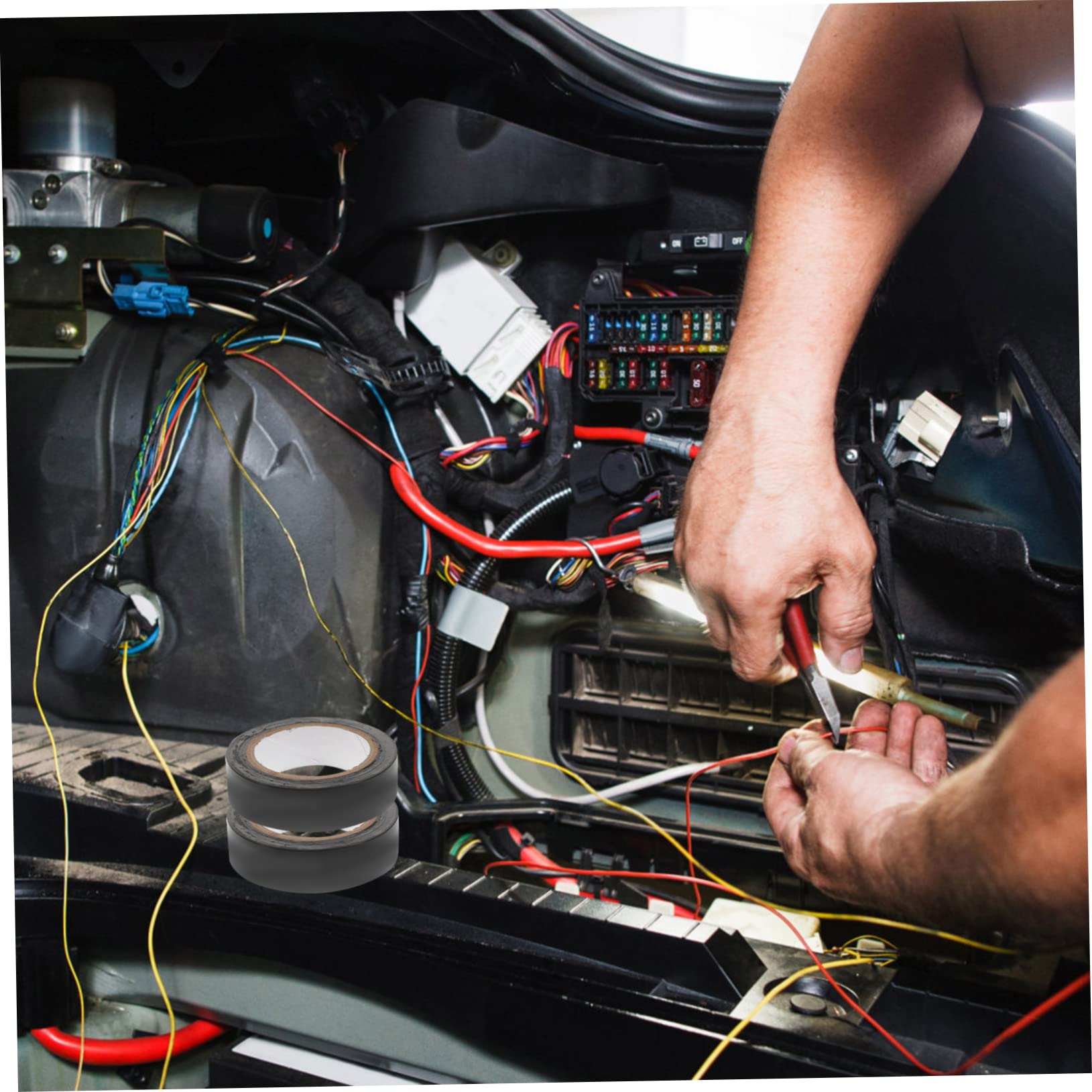 PRETYZOOM 3 Sätze Schwarzes Pvc Isolierband Elektrikerband Hitzebeständig Hohe Isolierung Kabelschutz Innen Außen Für Elektrische Reparaturen Und Kabelverbindungen 10 Rollen * 3