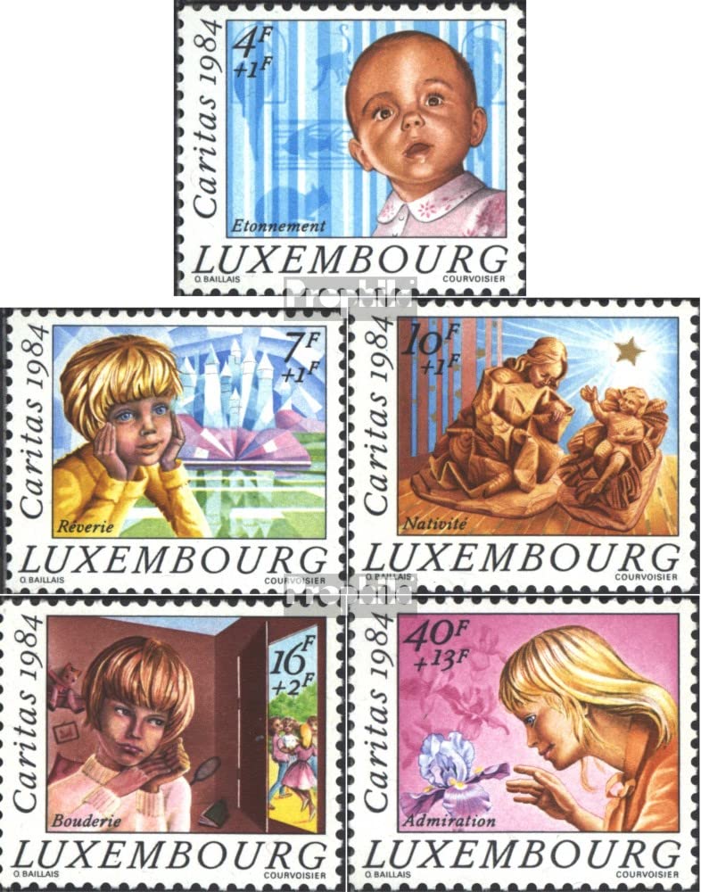 Prophila Collection Lussemburgo 1112-1116 (Completa Edizione) MNH ** MNH 1984 Caritas (Francobolli per i Collezionisti) Cristianesimo
