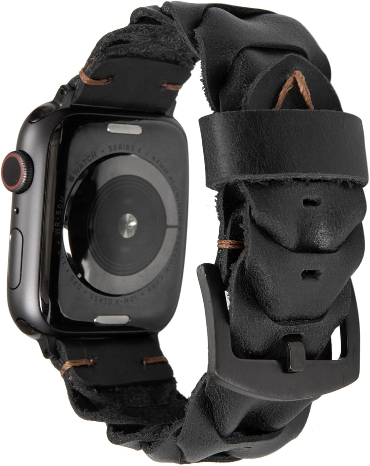 Genuine Leather Band Compatible with Apple Watch Ultra 49mm 46mm 45mm 44mm 42mm, Vintage Unique Dragon Spine Design Strap for iWatch Series 11/10/9/8/7/SE/6/5/4/Ultra