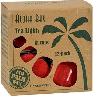 Aloha Bay Tea Light - Red - 12/.7 Oz