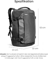 tomtoc 40L Utazó Hátizsák TSA Barát Kézipoggyász 15.6-17 Colos Laptophoz, Repülőgépre Vihető Vízlepergető Táska Hétvégi Utazásokhoz 9