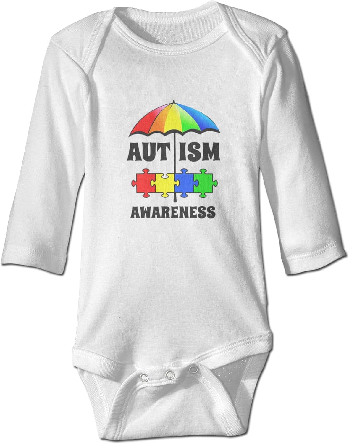 Autism Awareness Baby LongSleeved Crawling Suit Jumpsuit