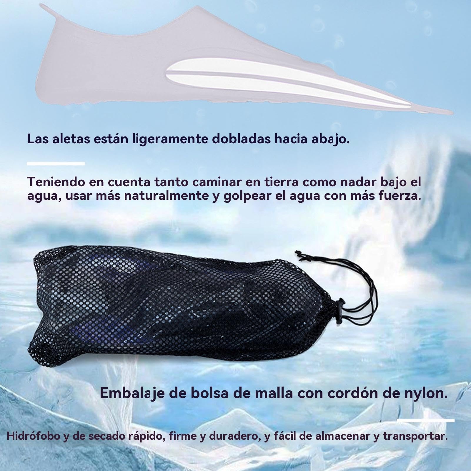 Palmes de plongée - Équipement de plongée ergonomique PP Talon Court Palmes confortables anti-fatigue Performance de voyage Augmente les ailerons de plongée | pour la natation, la plongée avec tuba