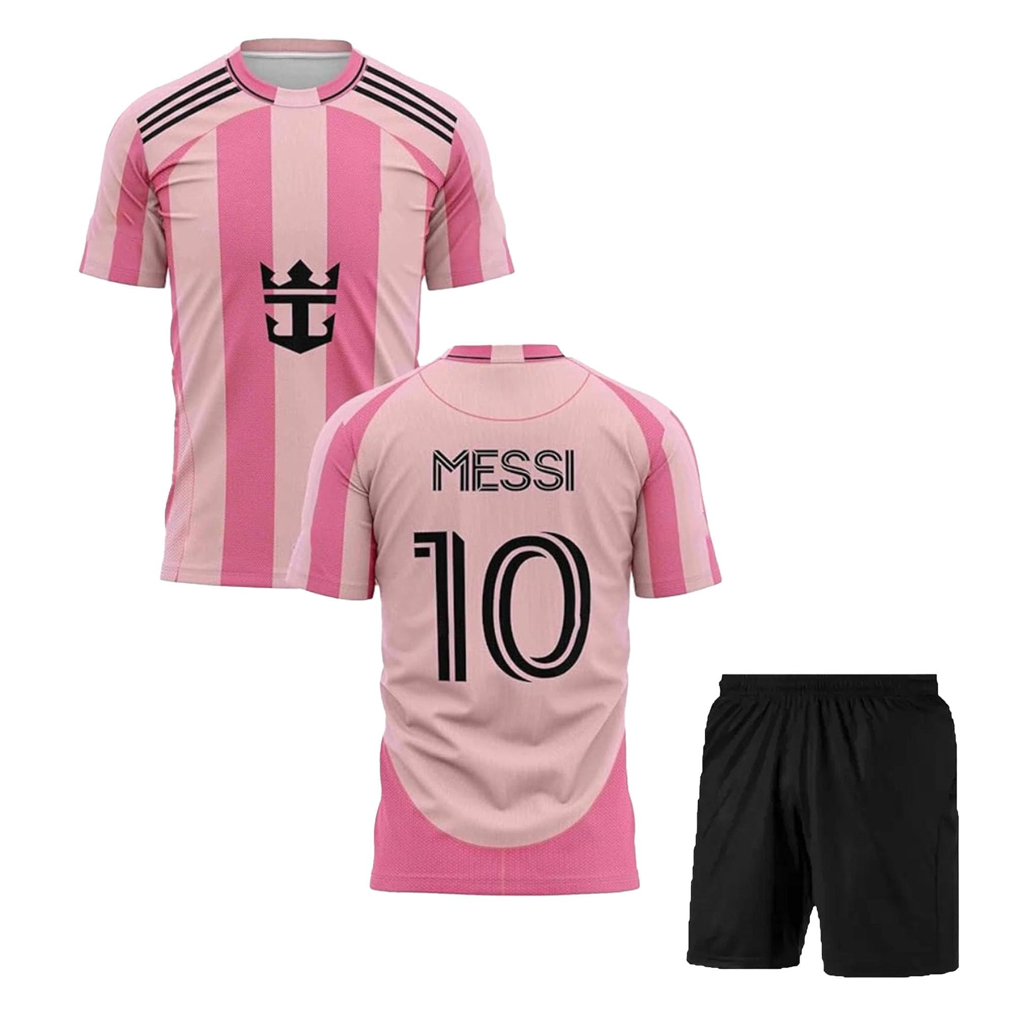  MESSI 10 ピンクジャージ M Miami Pink 2025 Messi 10 Jersey with Shorts for Men(8-9 Years