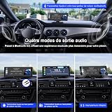 Avylet 9,26'' Carplay Voiture Apple CarPlay & Android Auto, dashcam Avant 4K + caméra de recul HD, 60FPS, Mise à Jour OTA, GPS, Commande vocale, Mirror Link, Bluetooth 5.2, AUX, FM，avec 64Go Carte - 8