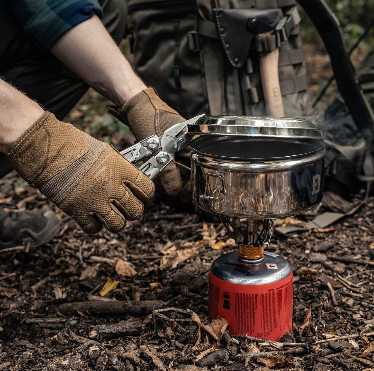 Badger Outdoor Claw Multitool 20 in 1, Edelstahl 420, zwei 7Cr17-Klingen, Kombizange, Schere, Feile, kompatibel mit T144D/T111C Sägeblättern, Bit-Aufnahme, Nylonholster und Clip, vielseitiges EDC