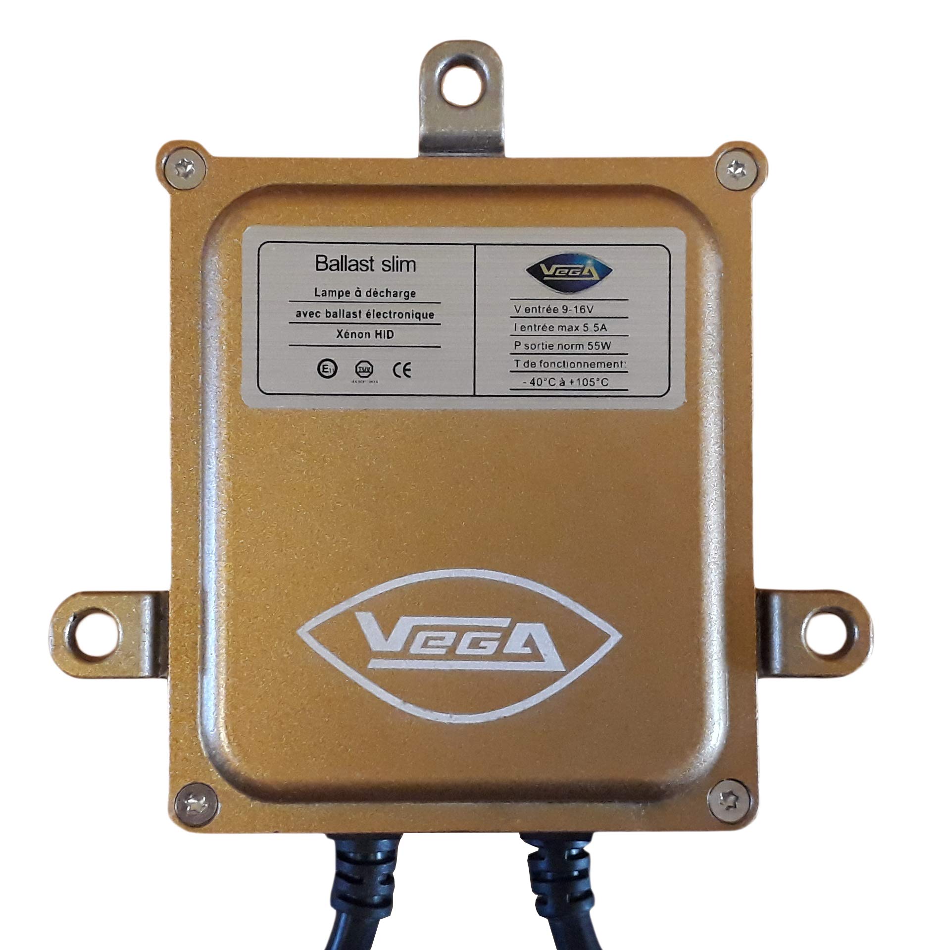 VEGA Zestaw HID Bi Xenon Marka Francaise H4 HILO 4300K 55W Slim DSP AC Żarówki z metalową podstawą