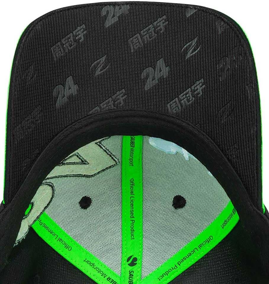 Speedgear Stake F1 Kick Sauber Team Guanyu Zhou Hat Black, Black/Green - Image 5