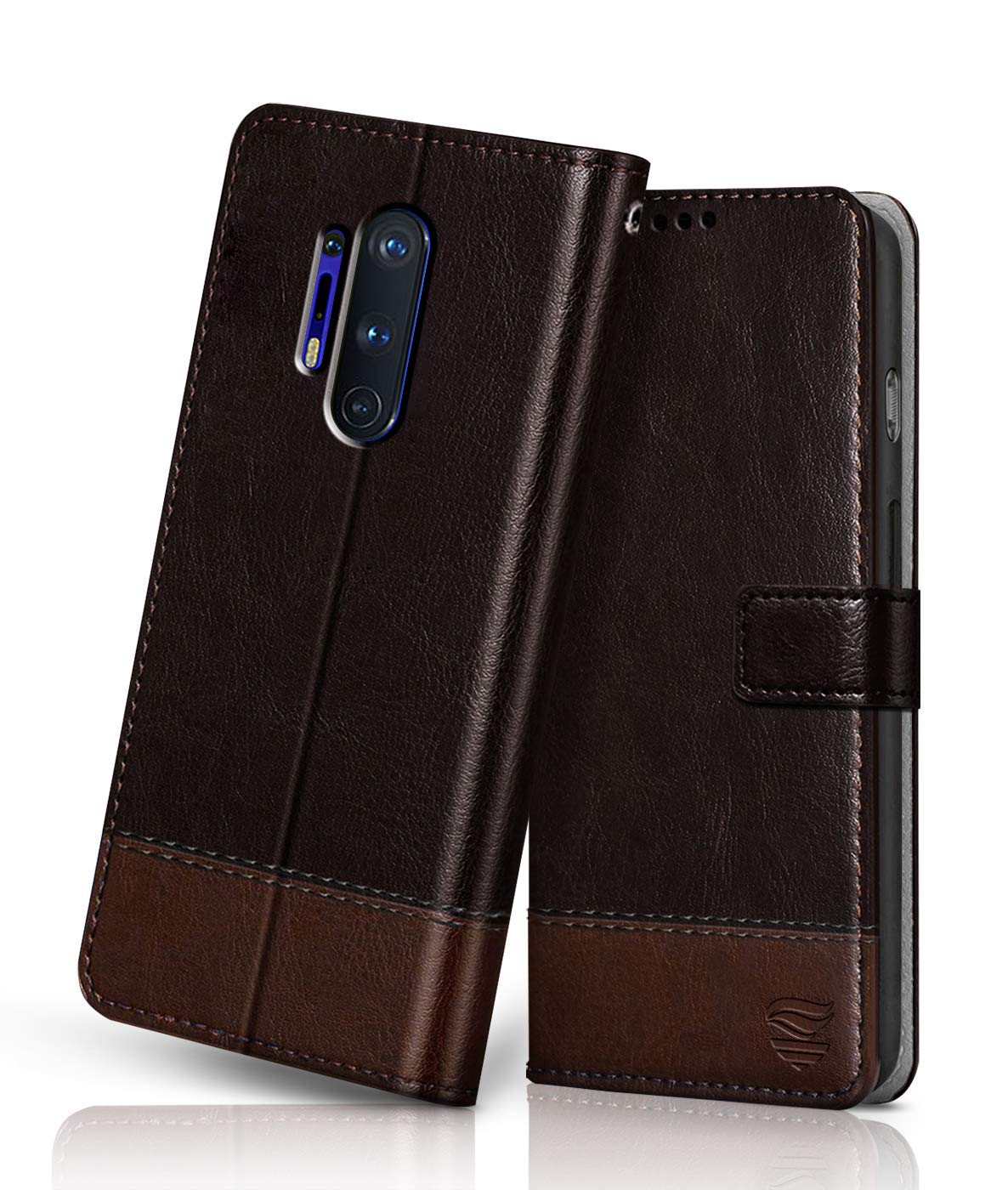 FLIPPED Vegan Leather Flip Case Back Cover for OnePlus 8 Pro (Flexible, Shock Proof | Hand Stitched Leather Finish | Card Pockets Wallet & Stand | Coffee with Brown) (B08DDBWRRC) Amazon Price History, Amazon Price Tracker