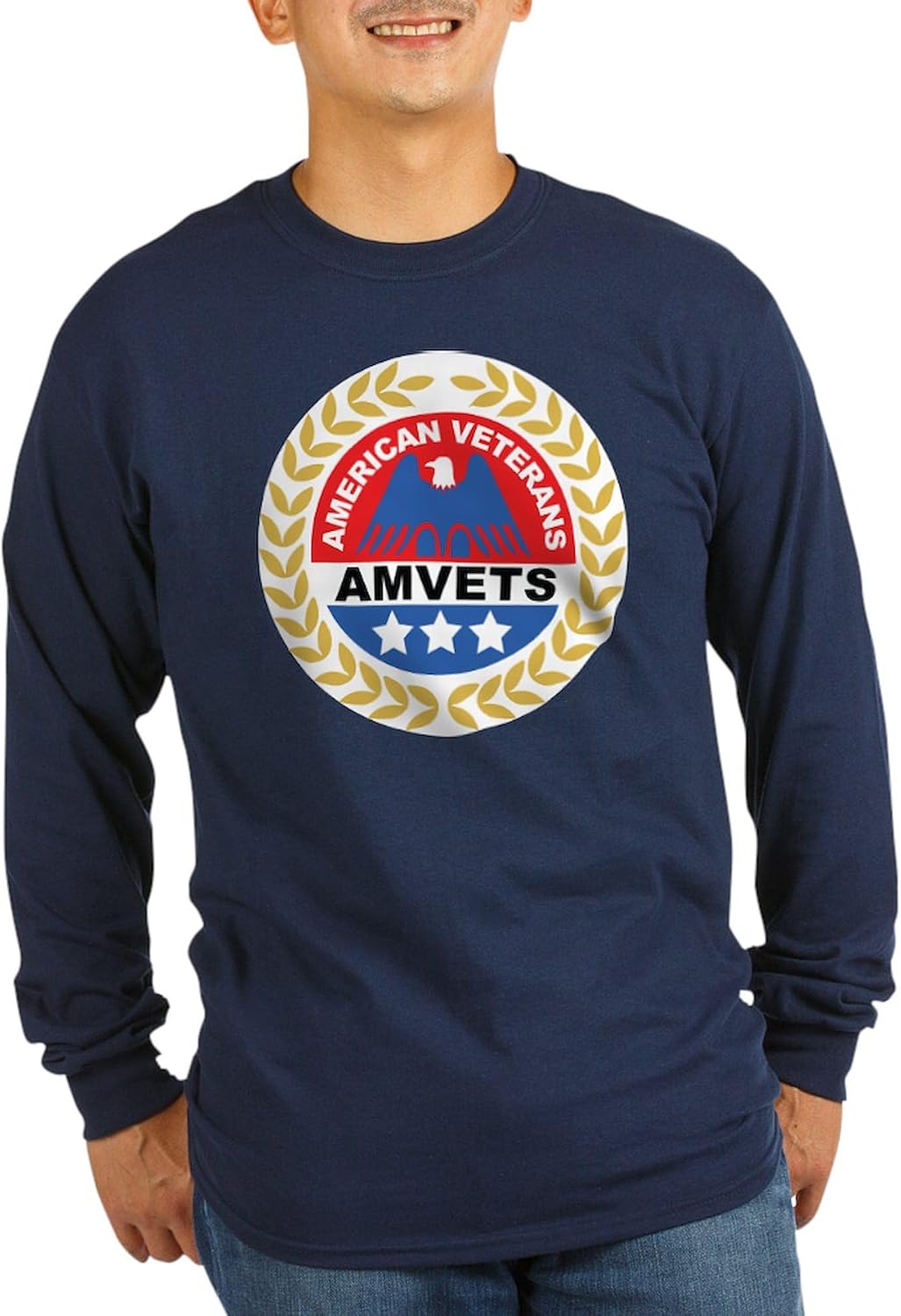 CafePress Amvets T Long Sleeve T Shirt Unisex Cotton Long Sleeve Light T-Shirt