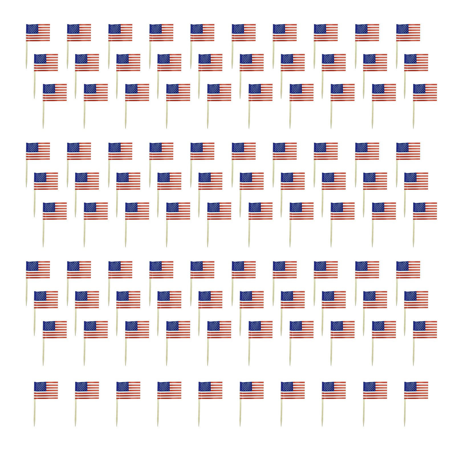 Piceioep 100Pcs Toothpick Cakes Picks Cupcake Top Decoration for Sweets Desserts Display and Festival Celebration Party Decoration Toothpicks