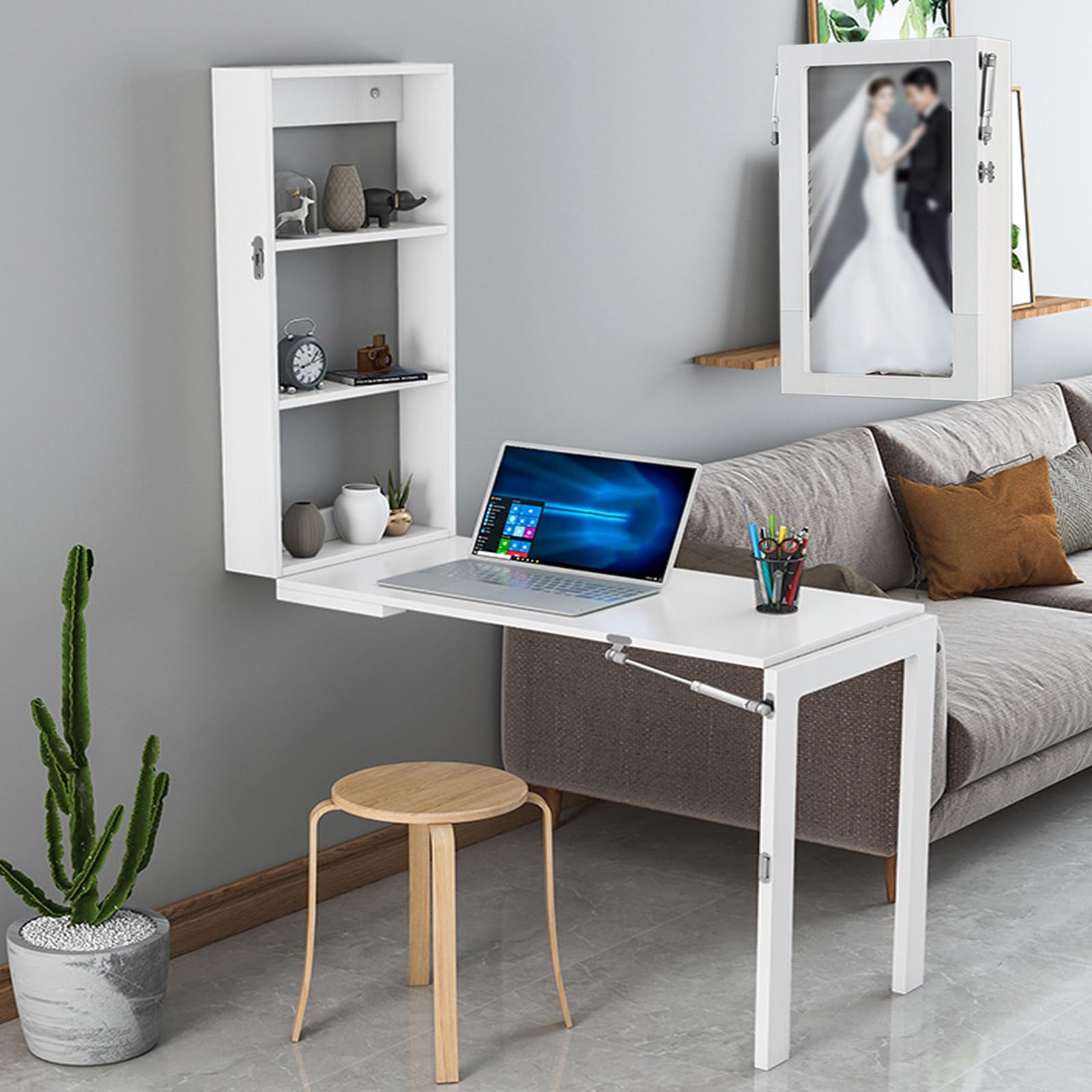Table à manger murale pliable idéale pour aménager une chambre ou un bureau