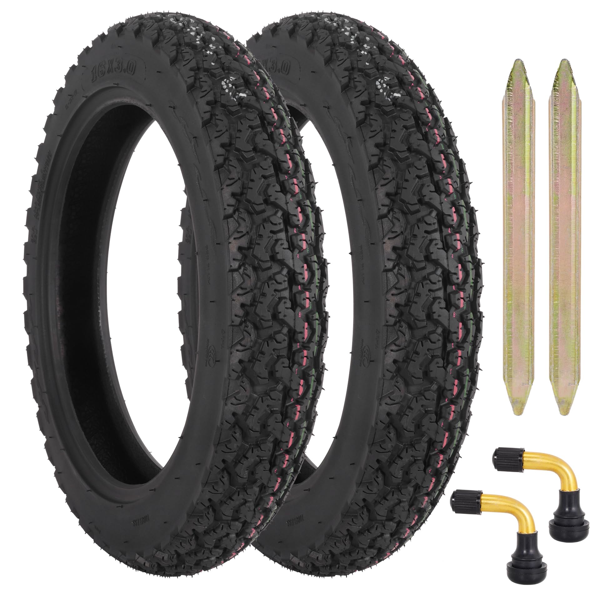 View 1 of 2 Pack 76-305 16x3.0 Puncture-Proof Snow Tire