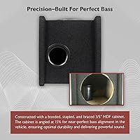 Vista 4 de Rockville - Subwoofer de estudio activo / con alimentación, Pro Reference, apm10b 10 pulgadas 400W, Individual, 20,32 cm (8 pulgadas)