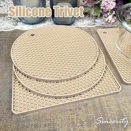 Miniatura 2 de 4 tapetes salvamanteles de silicona, soportes para ollas, herramientas de cocina, resistentes al calor, almohadillas antideslizantes y duraderas