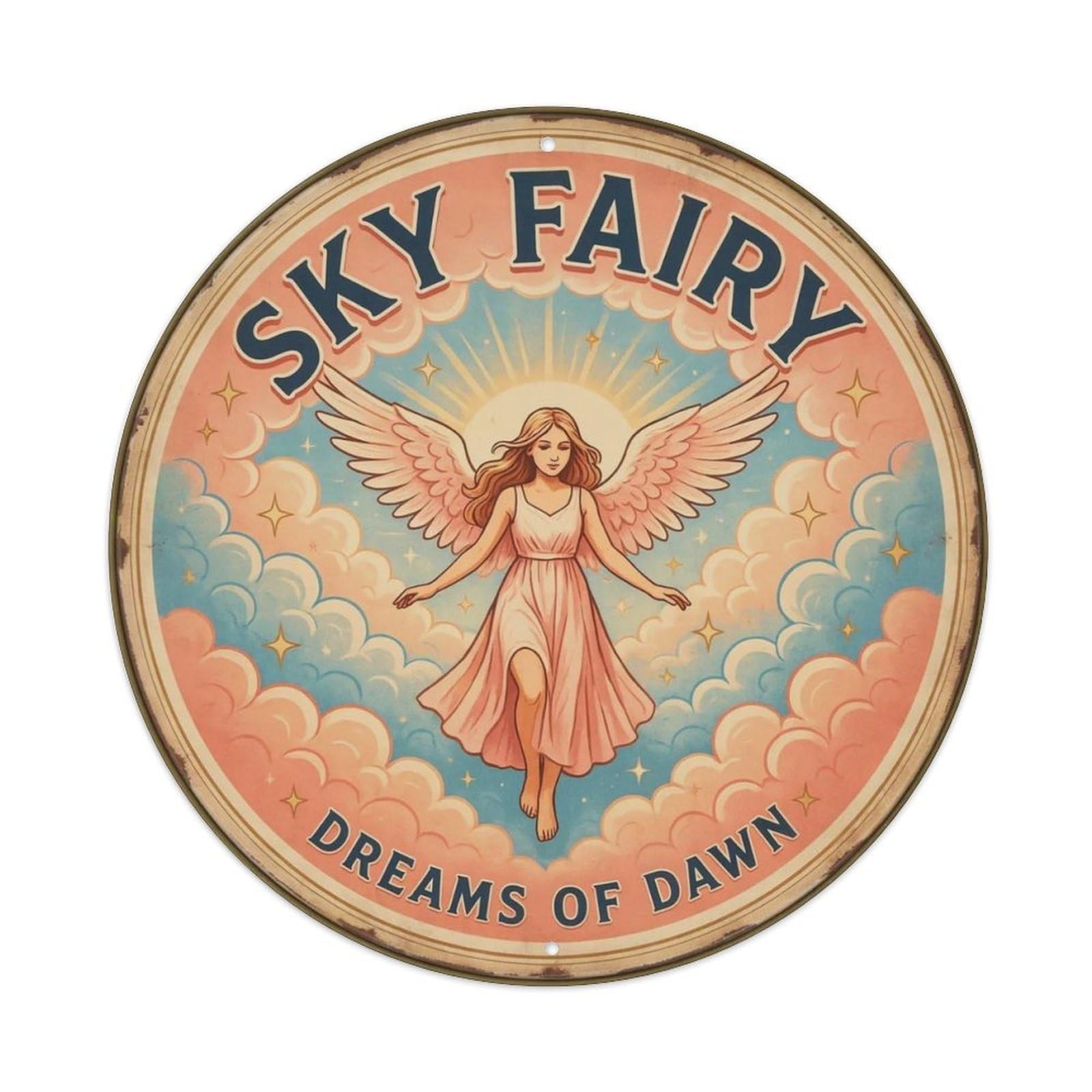 Autumn Leaf Fairy of The Woods Metal Tin Sign Plaque