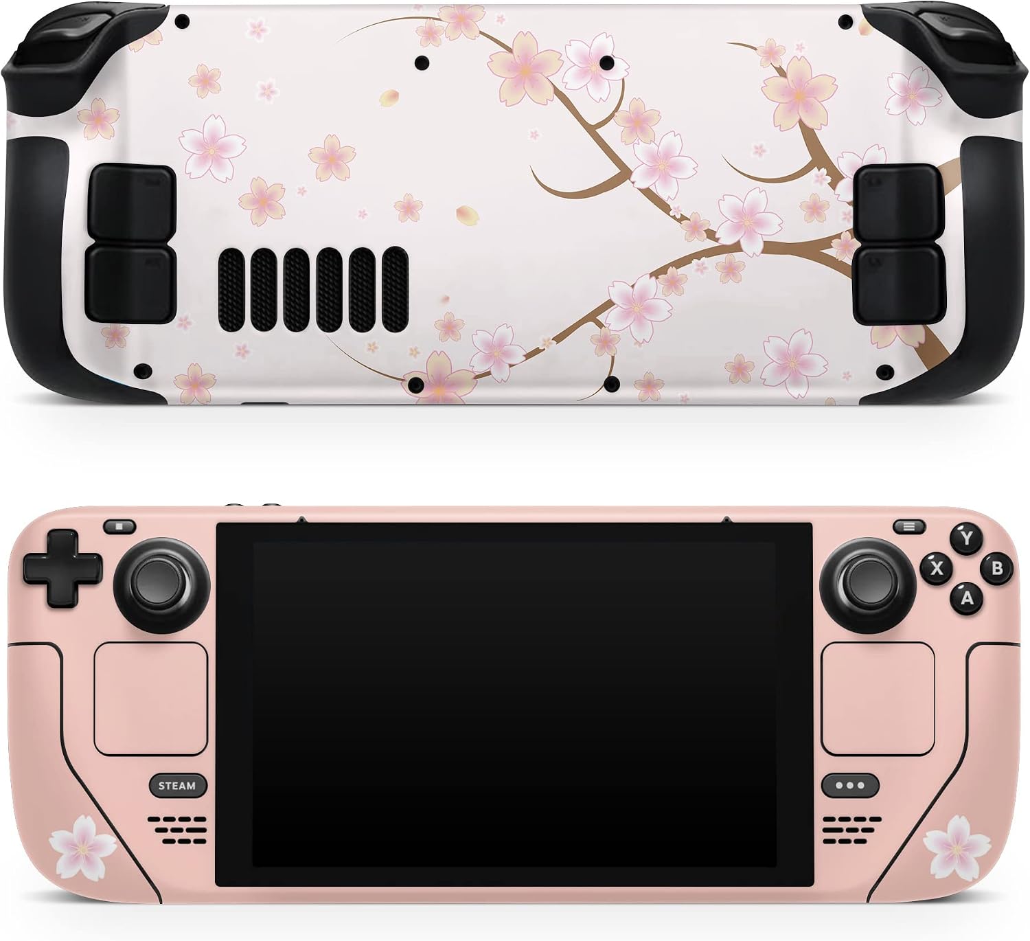 Tacky Design Japanese Cherry Blossom LCD and OLED Decalseamless Full Wrap for Steam Deck