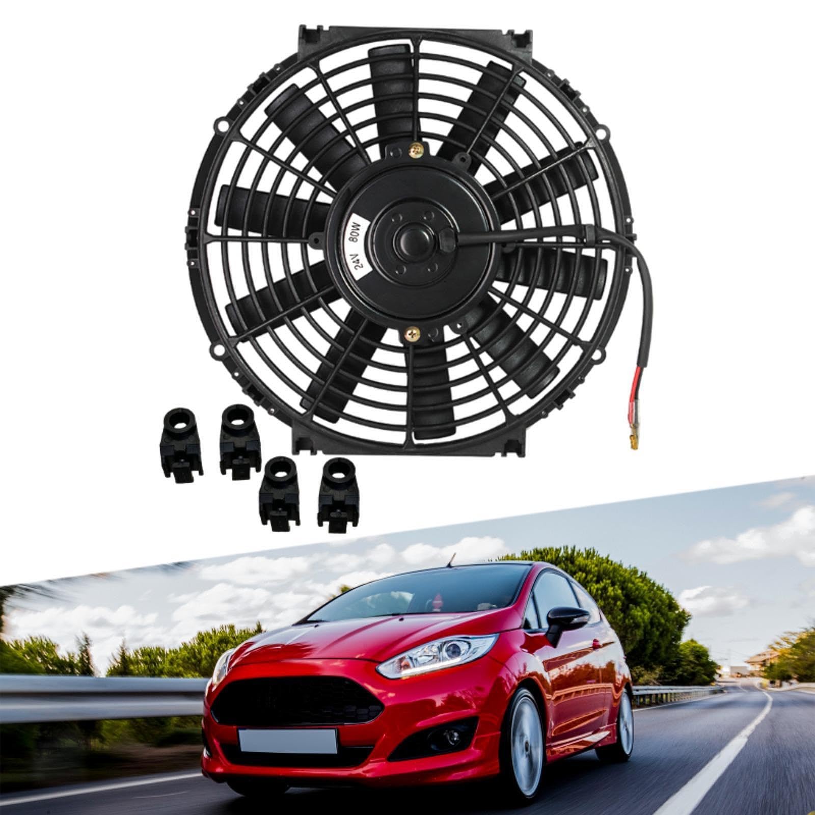 cz4aエボⅩ用SST speedHeart 冷却装置 電動ファン Amazon | Prasku 汎用自動車ラジエーター冷却ファン電動