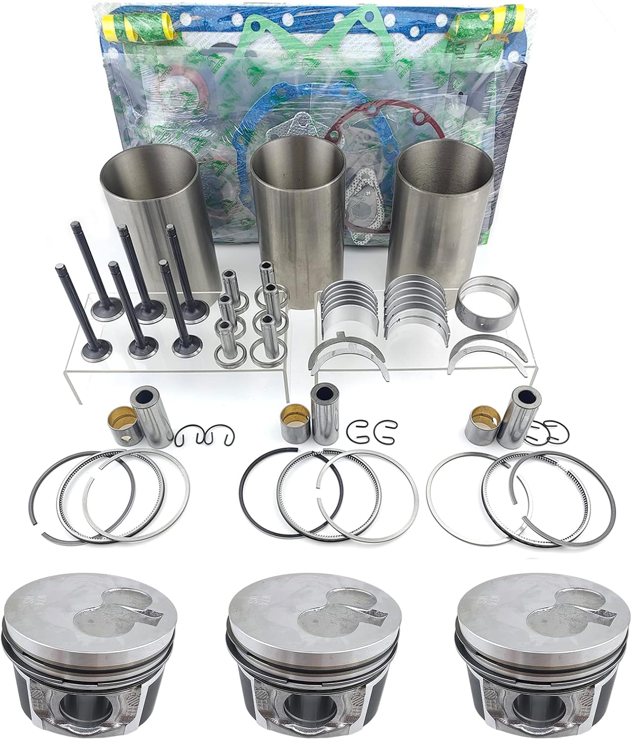 3TNM74 Engine Rebuild Kit FOR Yanmar Engine SCT1 SA221 Tractor 3TNM74F-SAKV Engine Mini Excavator Generator 3TNM74 John Deere Engine
