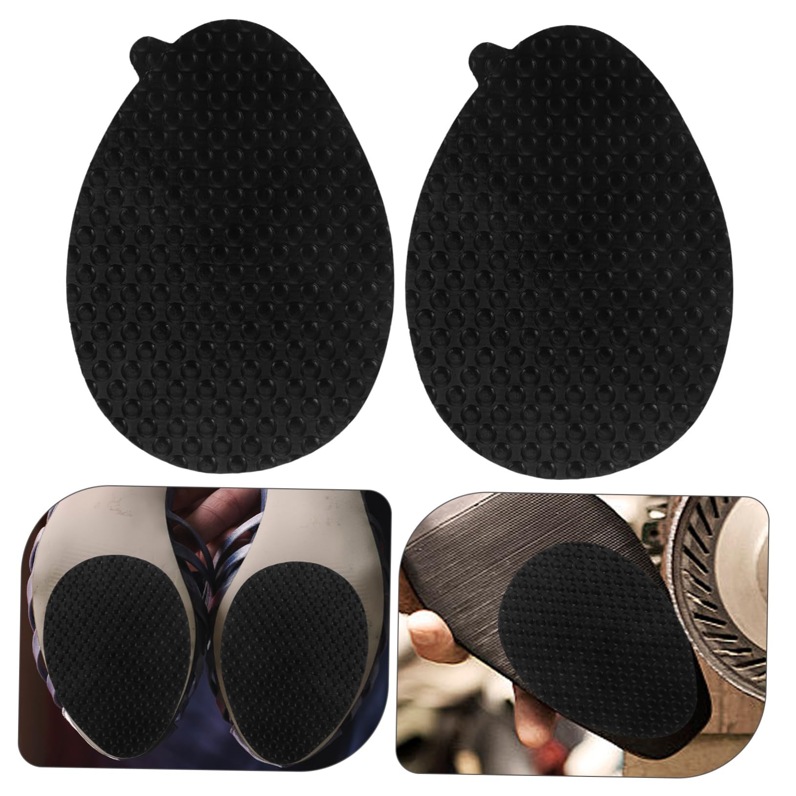 CALLARON 5 Set Adesivi Suola Antiscivolo Del Per Scarpe Supporto Adesivi Per Scarpe Antirumore Per Con Alto Resina Vinilica 10 Paia*5