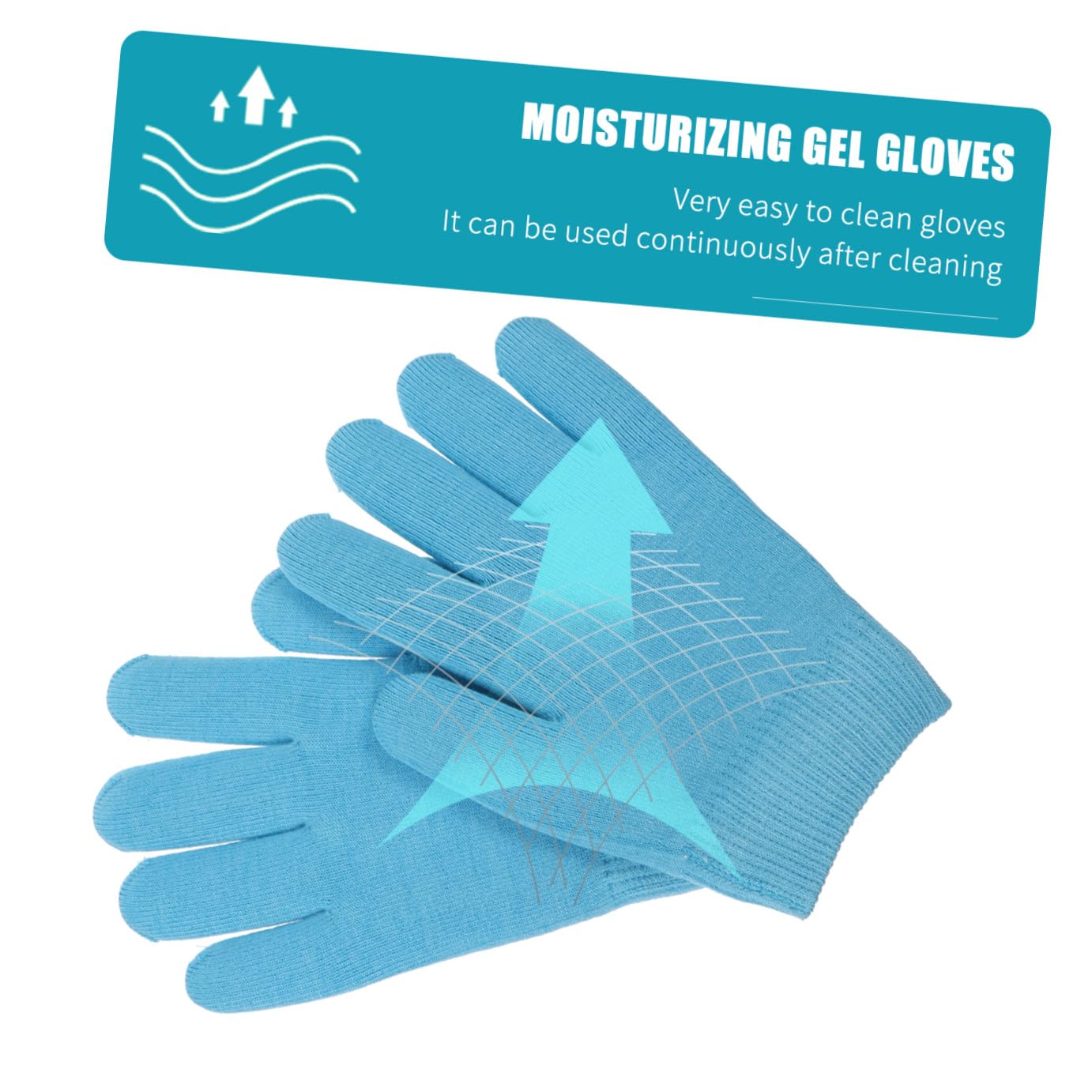 FRCOLOR 2 pares de guantes de gel hidratantes guantes de noche de algodón guantes hidratantes guantes hidratantes guantes de belleza