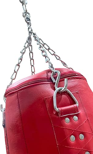 Miniatura 8 de Ringside Bolsa pesada de cuero relleno suave de 100 libras, saco de boxeo resistente para boxeo, artes marciales mixtas, muay thai y entrenamiento