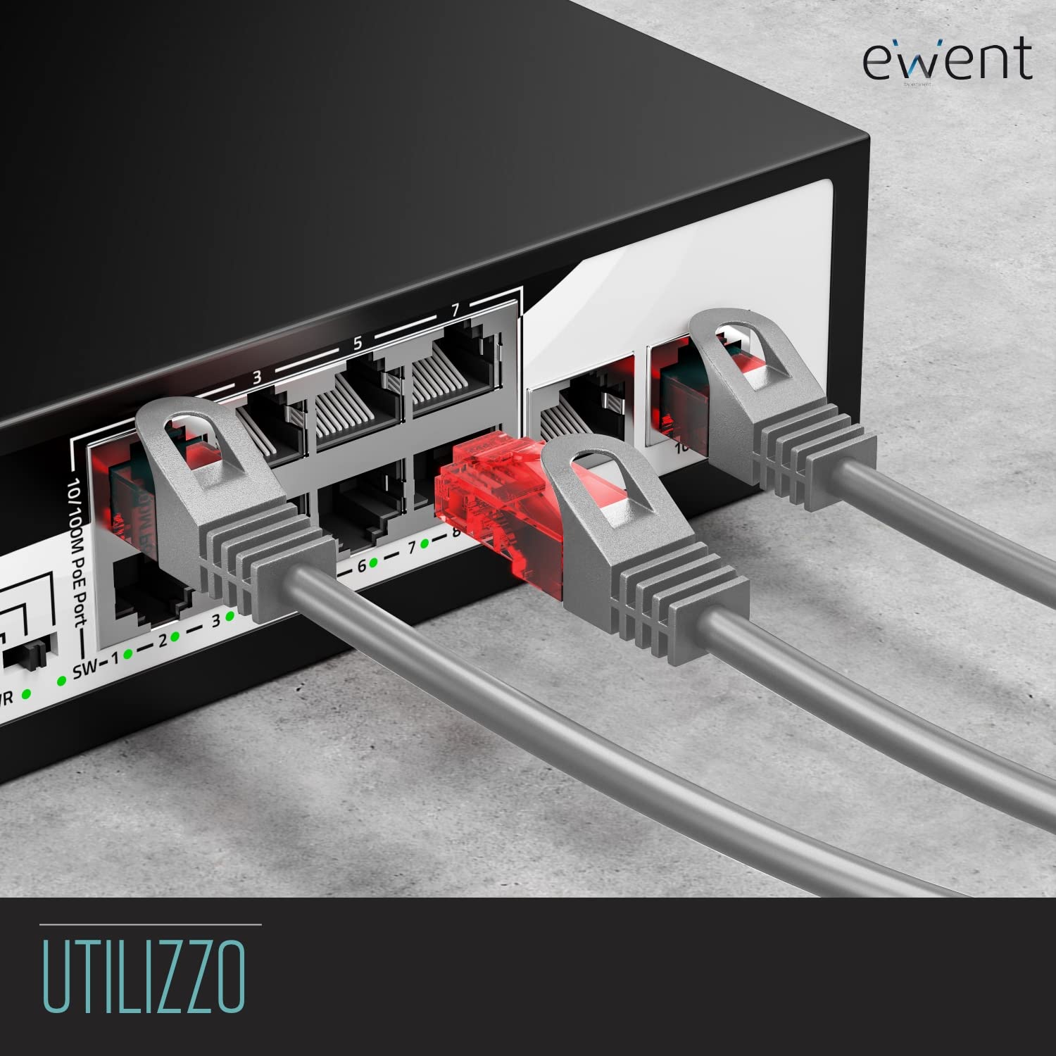 Ewent Cavo Ethernet di Rete Patch Cat 6 S/FTP, Trasmissione Fino a 1Gigabit, AWG 27/7, Doppia Schermatura, 2 Connettori RJ45. Ideale per Trasmissione Fibra Ottica con regi Gigabit/LAN, 1m