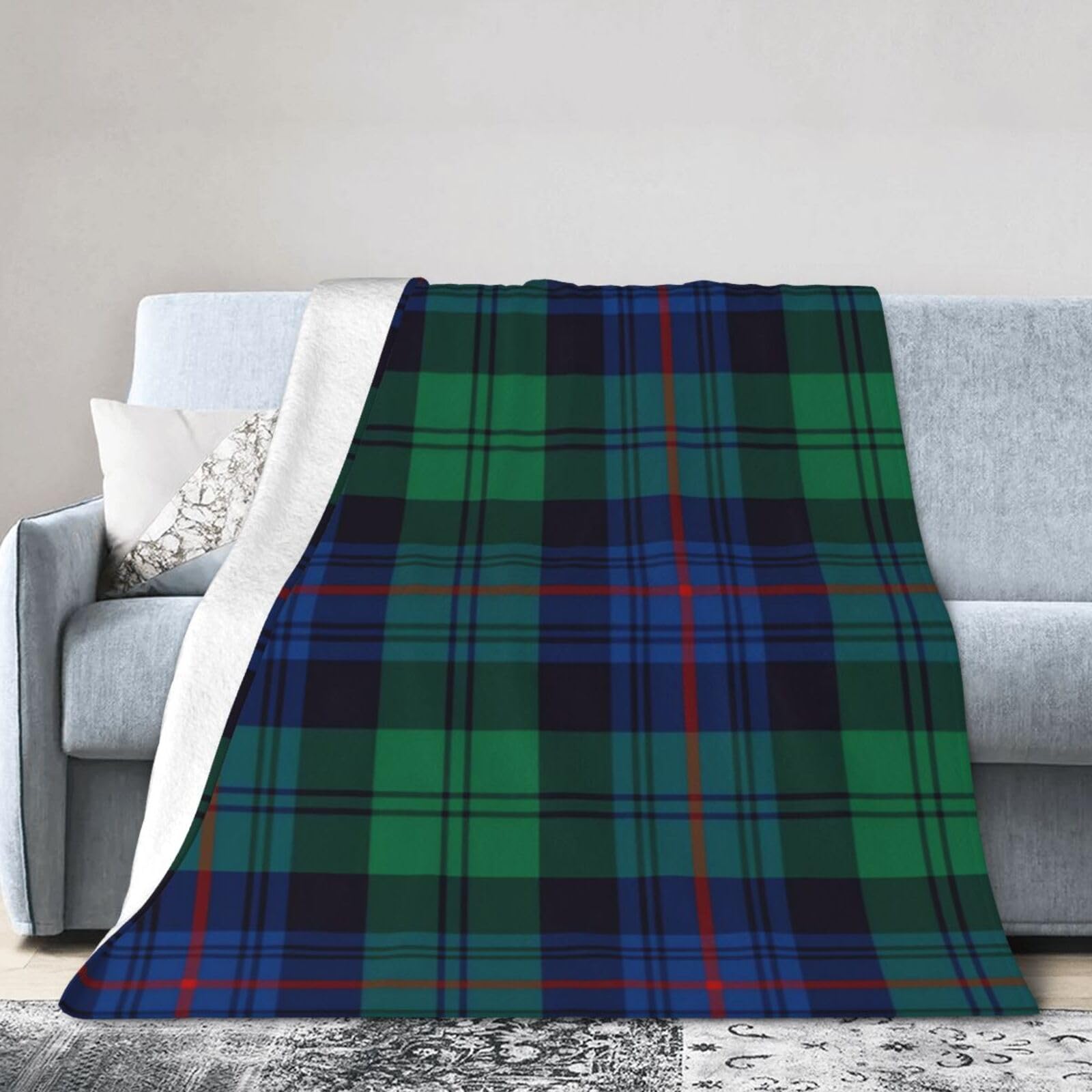 ERTDFXCV Clan Armstrong Tartan Blanket 60"x50"