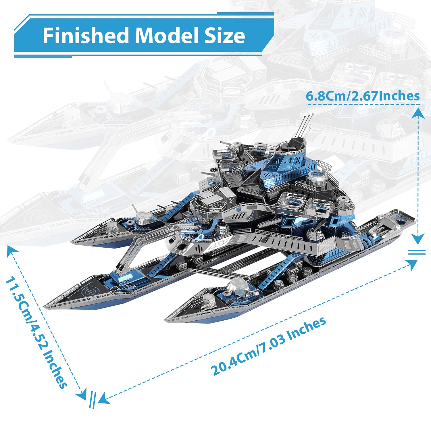 Amazon.com: Microworld 3D Metal Puzzle, Military Leader Battleship