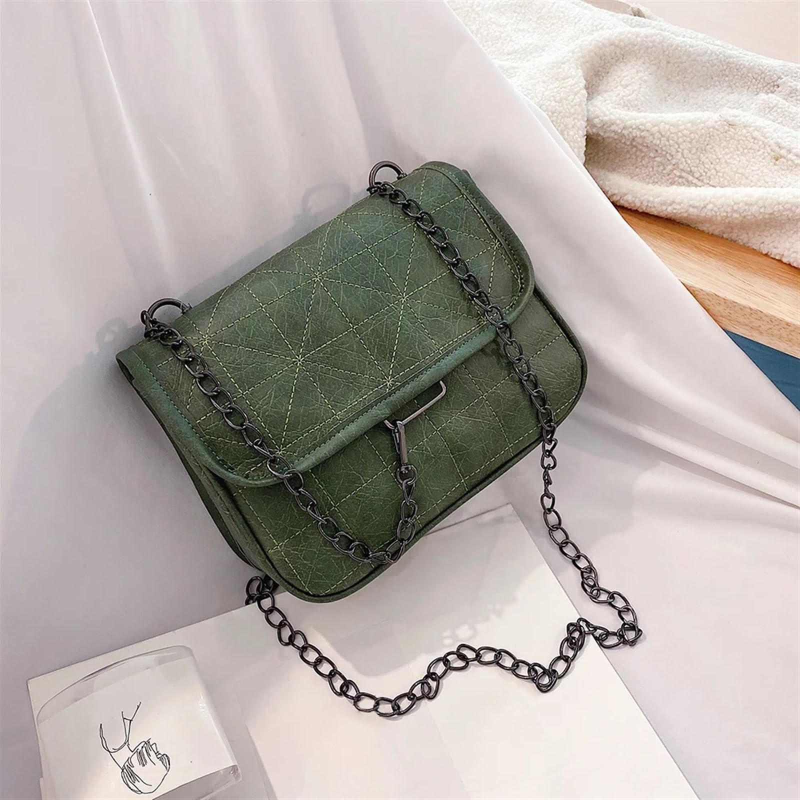 Cadenas para Bolsos Reemplazo de asa de Correa de Metal DIY con Cadena de Bolso de 120cm for Bolso de Hombro de Mujer(Black)