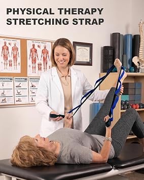Trideer Stretching Strap with Loops for Physical Therapy,Non-Elastic
