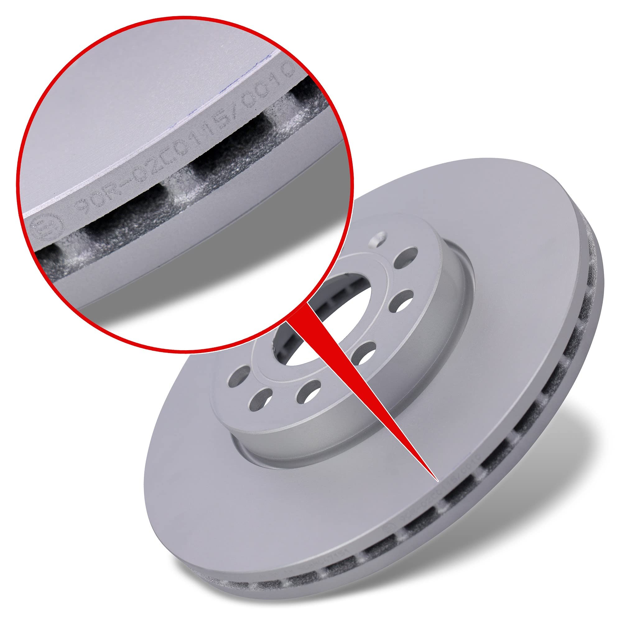 ATE Set di freni asse anteriore +dischi freno anteriori ¯ 288mm ventilati e pastiglie freno anteriori Compatibile con AUDI A3, Q2, SEAT ATECA, LEON, SKODA KAROQ, OCTAVIA 3, VW CADDY, GOLF 7, T-ROC