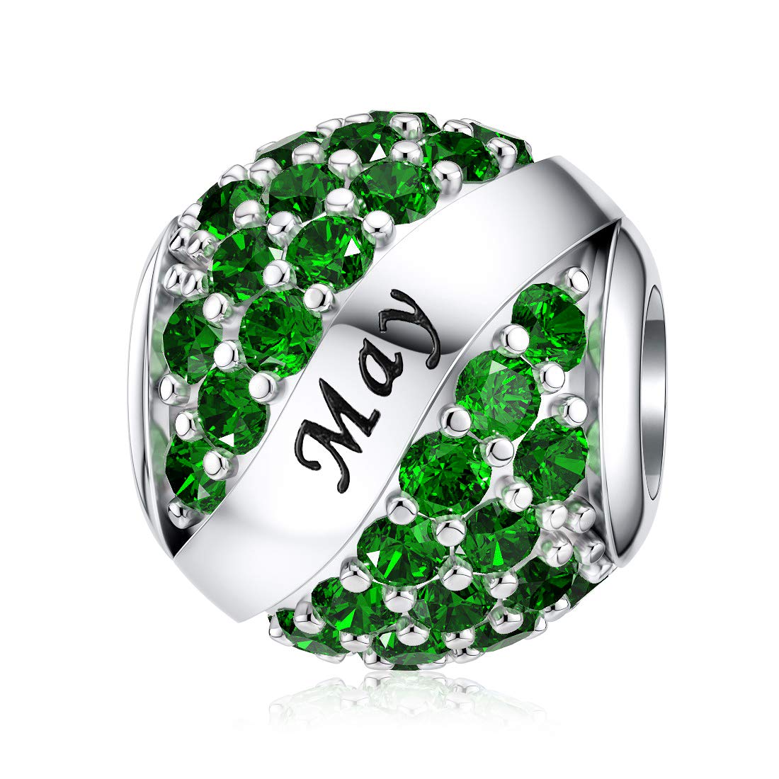 JIAYIQI Birthday Charm Fit Charm Bracelets Necklace, 925 Sterling Silver Pendants Beads for Women Jewelry