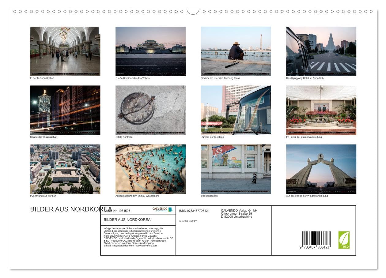 BILDER AUS NORDKOREA (hochwertiger Premium Wandkalender 2026 DIN A2 quer), Kunstdruck in Hochglanz: Eine visuelle Reise in das Land der totalen ... aus der Demokratischen Volksrepublik Korea