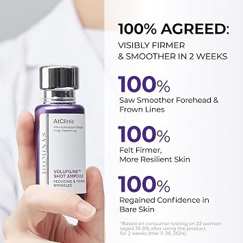 DOMINAS Volufiline PDRN Serum 30ml - 2 Week Volume & Elasticity Booster | Volume & Elasticity Booster, 5% Volufiline, PDRN, Paeonol, Loss of Volume, Fine Lines, Glass Skin Glow, Korean Skincare Serum