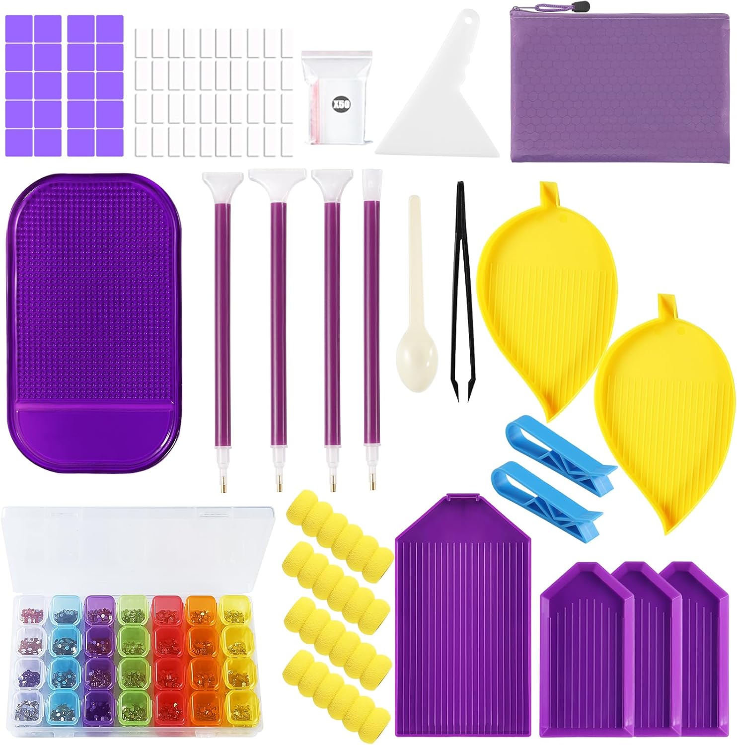 Needbrock 160 Pcs Diamond Art Painting Accessories Tools Kits, Diamond Art Painting