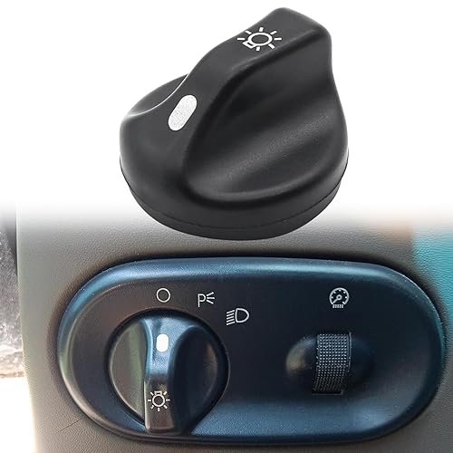 SecosAutoparts Pomo del interruptor de la luz de la cabeza pomo del interruptor de la lámpara de repuesto 3L3Z-11661-AA 3L3Z11661AA compatible con