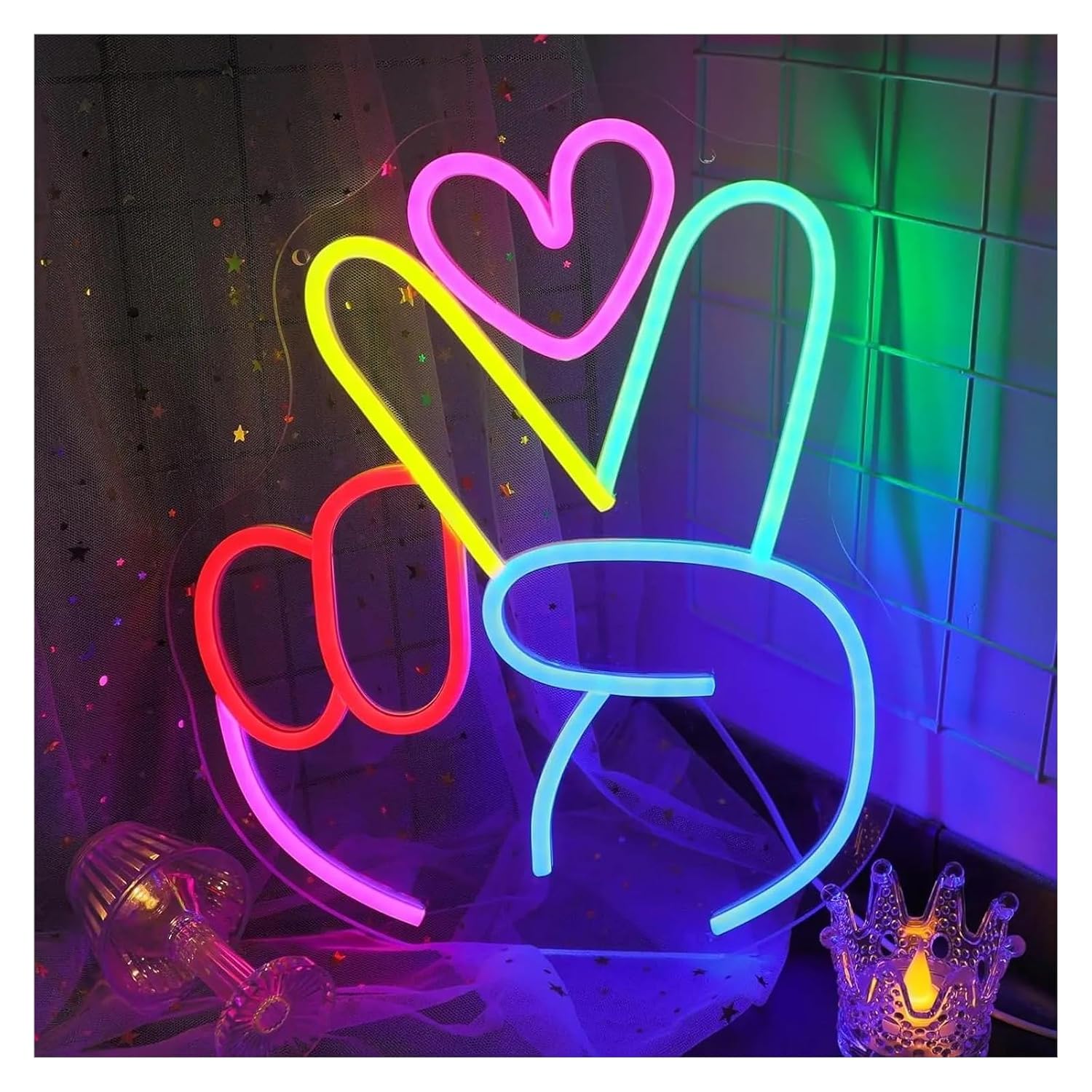 ネオン管 オーダーメイド 室内装飾 壁掛け 飾り品 寝室 部屋 ネオン