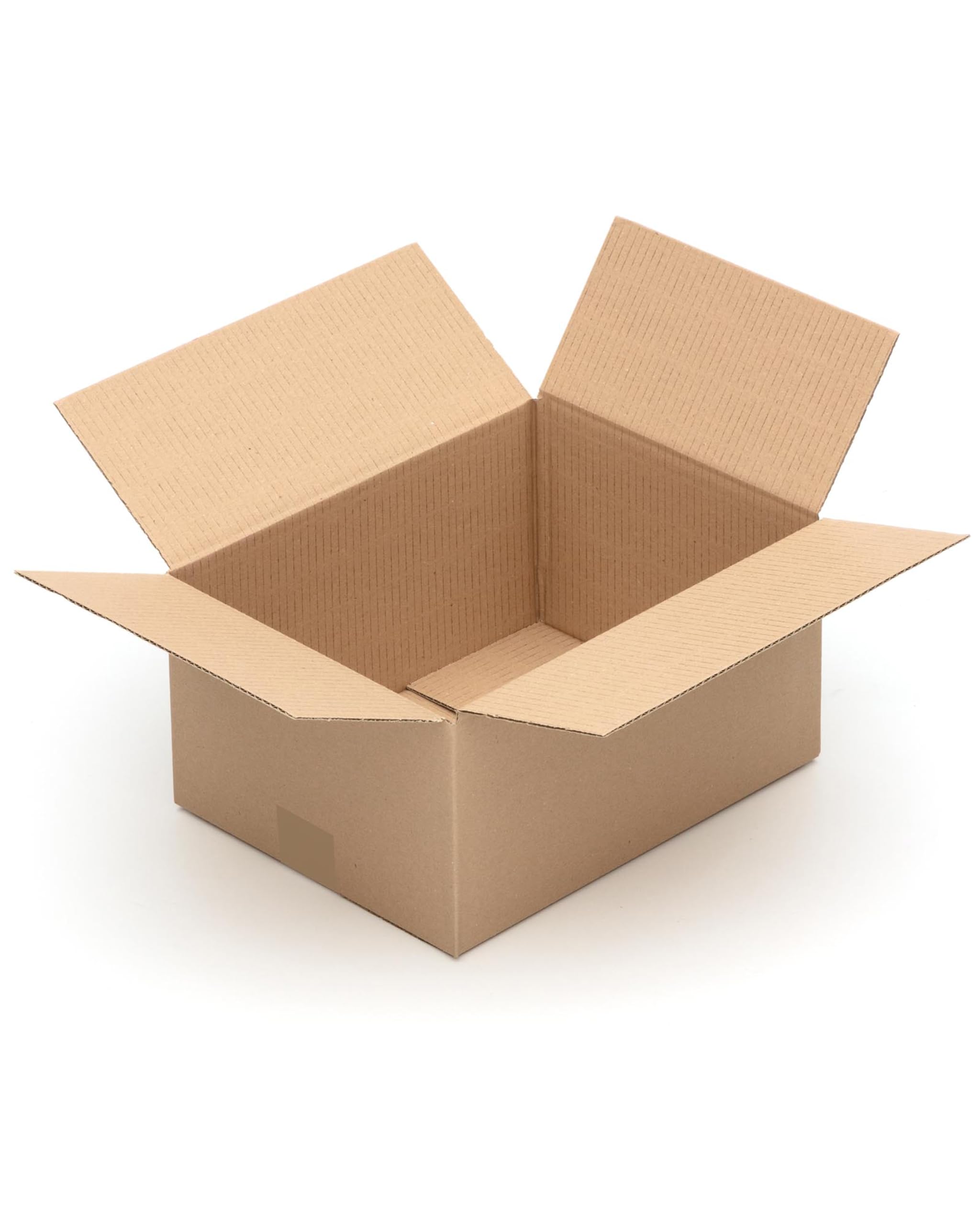 KK Verpackungen Versandkartons 320 x 250 x 160 mm Braun 1-wellig (Außenmaß 325 x 255 x 168 mm) | 100 Stück, Faltkartons Kartons geeignet für Versand als DHL Paket DPD Hermes GLS Paketklasse S (KK23)