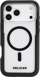 Voyager iPhone 17 Pro Max Case [Compatible with MagSafe] Rugged Phone Case, 24ft Military-Grade Drop Protection - Heavy Duty Cover w/Belt Clip Holster for iPhone 17 Pro Max - Black/Clear