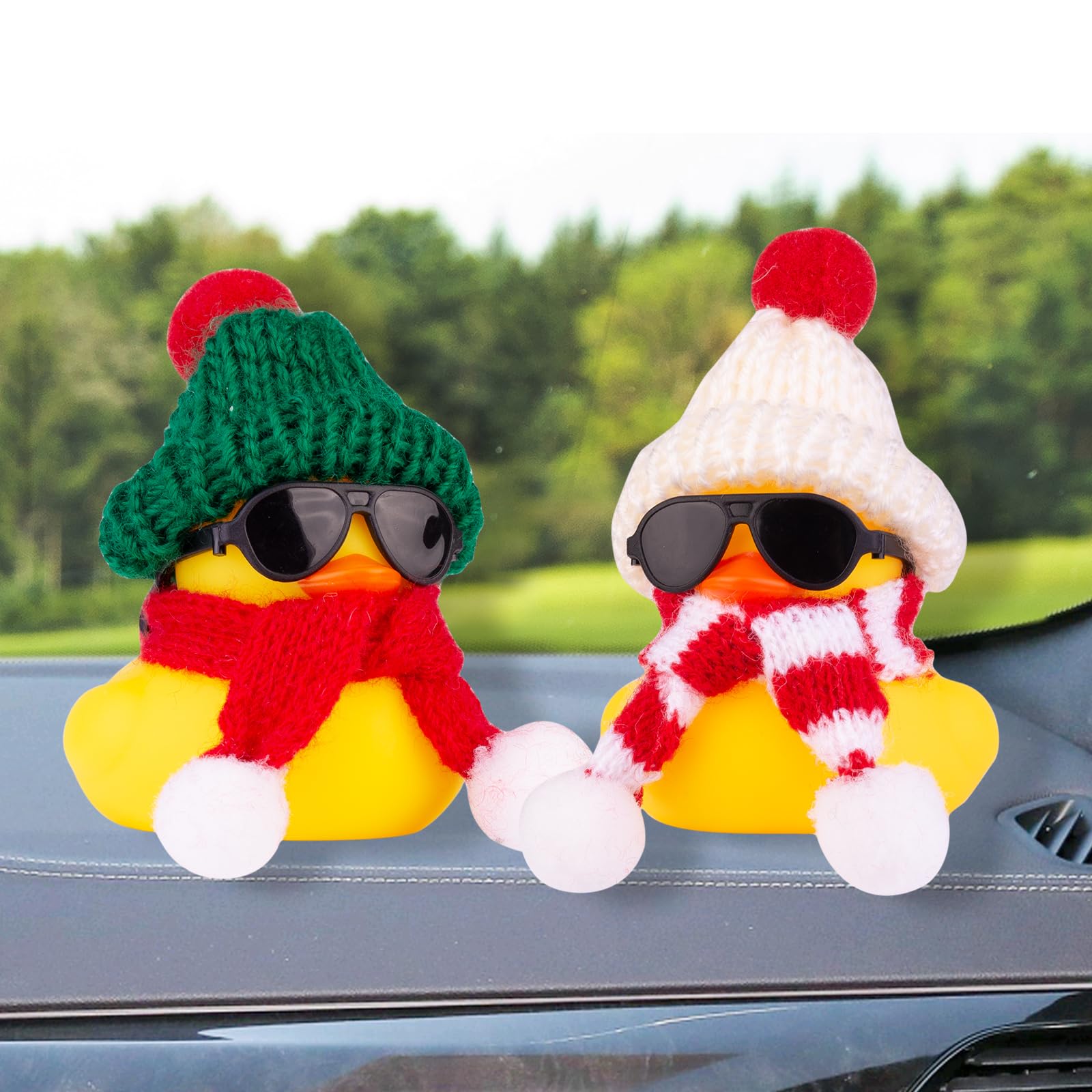 Accessoires De Décoration De Voiture - Canard Jaune - Hélice - Casque