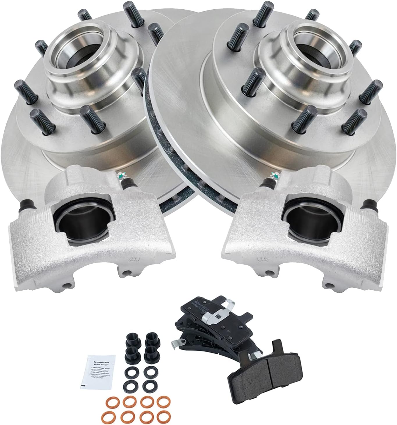Front brake pad & rotor kit for GM full-size trucks