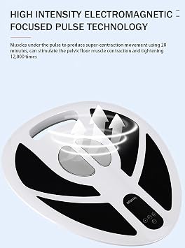 Sit-on-Top Pelvic Floor Training Chair, Adjustable Energy Intensity/Three Modes, Pelvic Muscle Strengthening Device, Improves Sagging Buttocks, for Men/Women