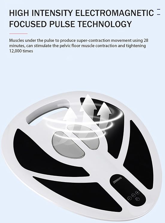 Sit-on-Top Pelvic Floor Training Chair, Adjustable Energy Intensity/Three Modes, Pelvic Muscle Strengthening Device, Improves Sagging Buttocks, for Men/Women