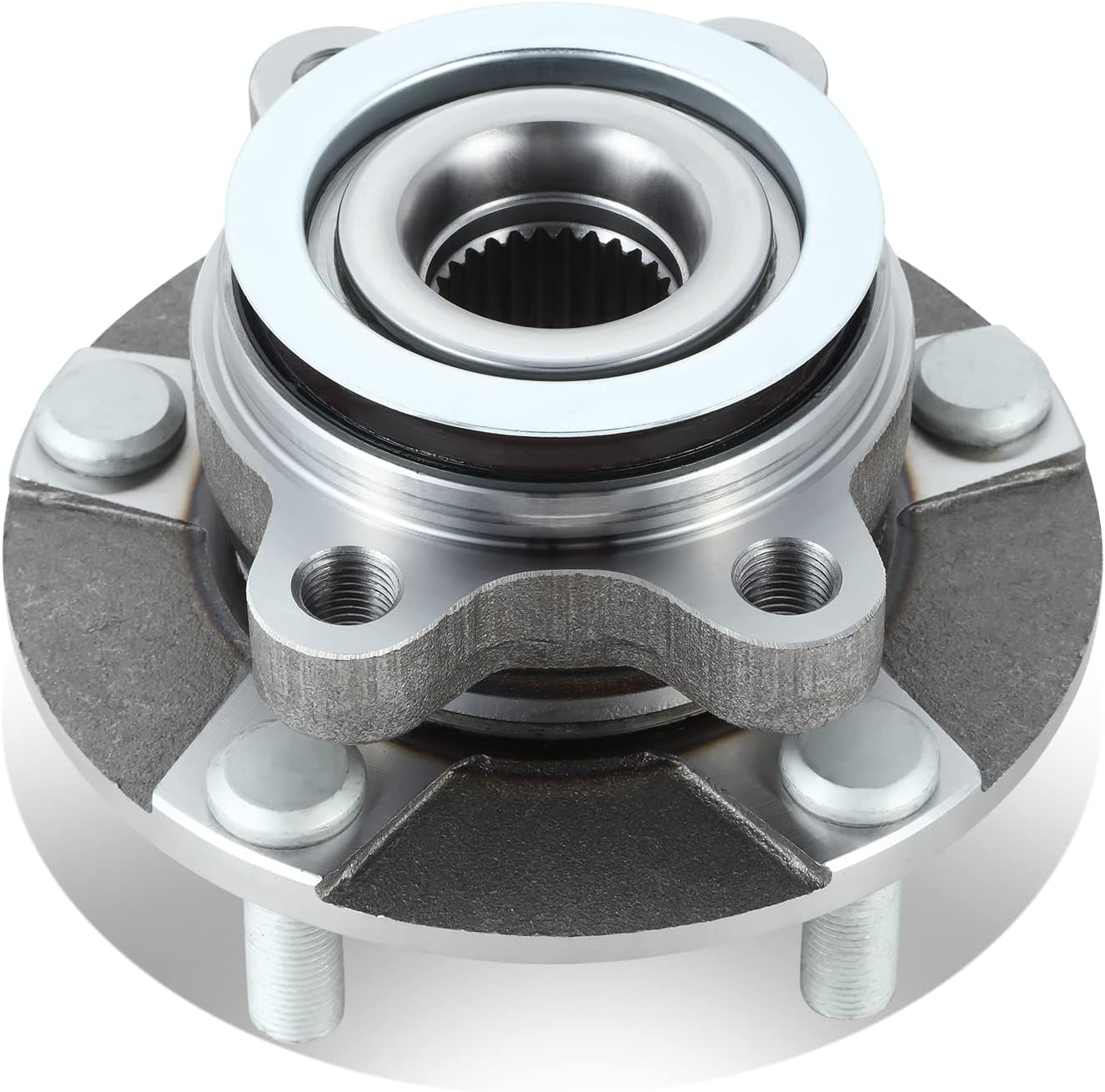 DNA MOTORING OEM-WHA-0066 Front Wheel Bearing Hub Assembly Compatible with 15-18 City Express / 13-17 Leaf / 13-20 NV200 / 08-13 Rogue / 13-21 Sentra