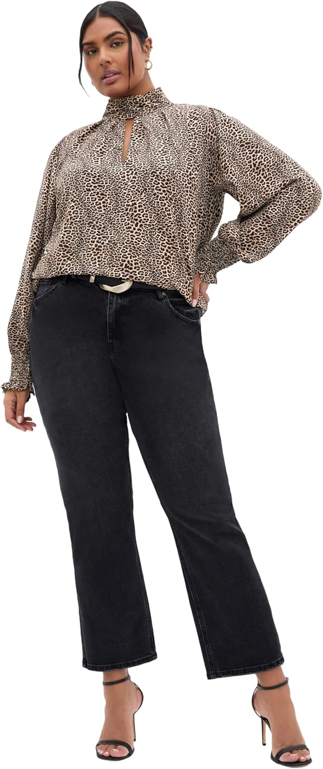 City Chic Women's Plus Size Top - Indie Print