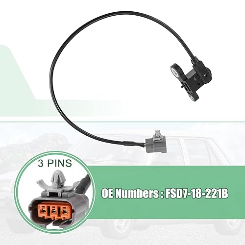 Miniatura 3 de Car Crankshaft Position Sensor FSD7-18-221B for Mazda ES 1.8L L4 - Gas 1999 2000 for Mazda 626 LX 2.0L L4 - Gas 2002 Sensor Crankshaft