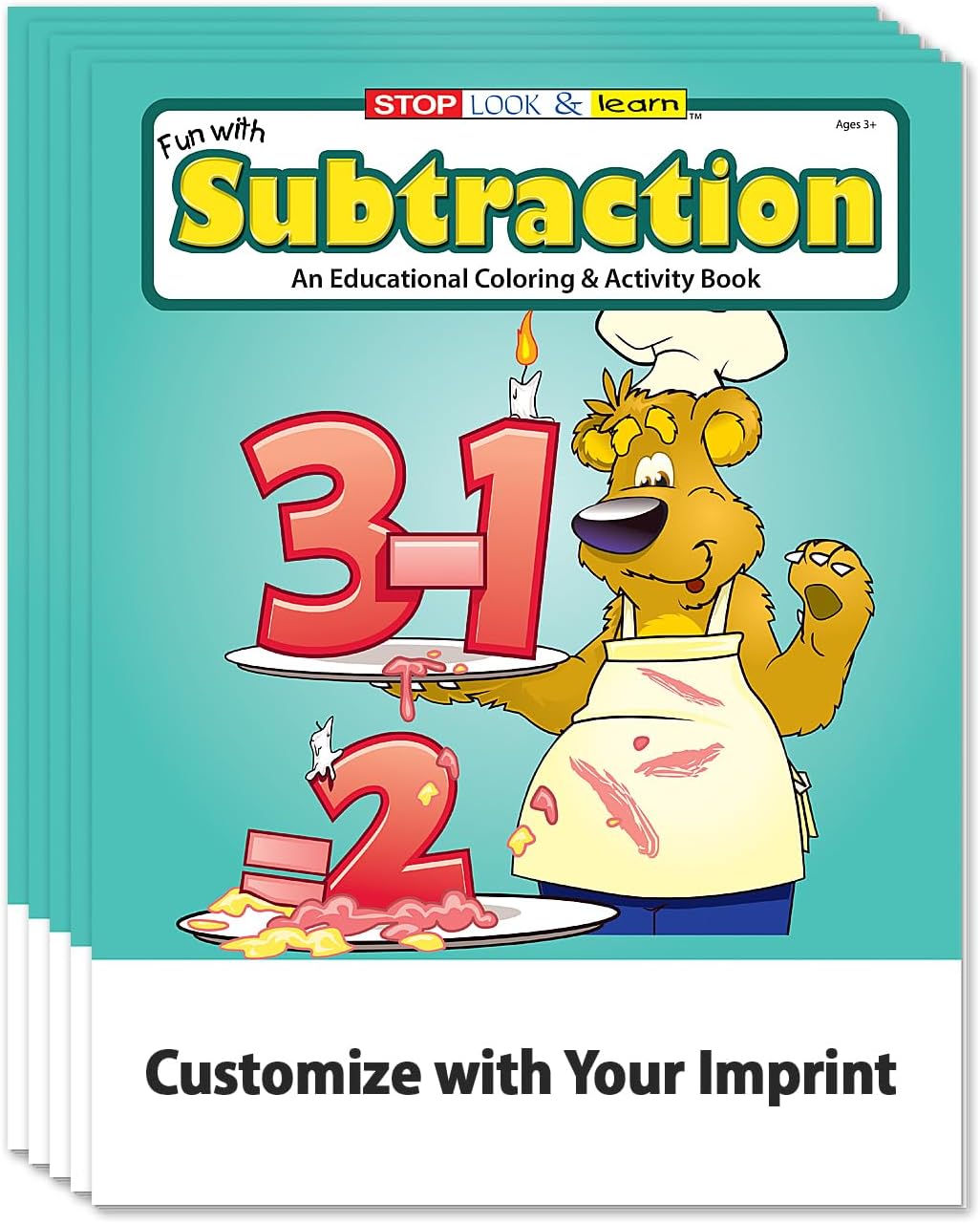 ZOCO Subtraction Coloring Books for Kids (25 Bulk Pack, Without Crayons) – Preschool & Kindergarten Math Activity Books – Educational Games, Puzzles & Number Practice – Made in USA